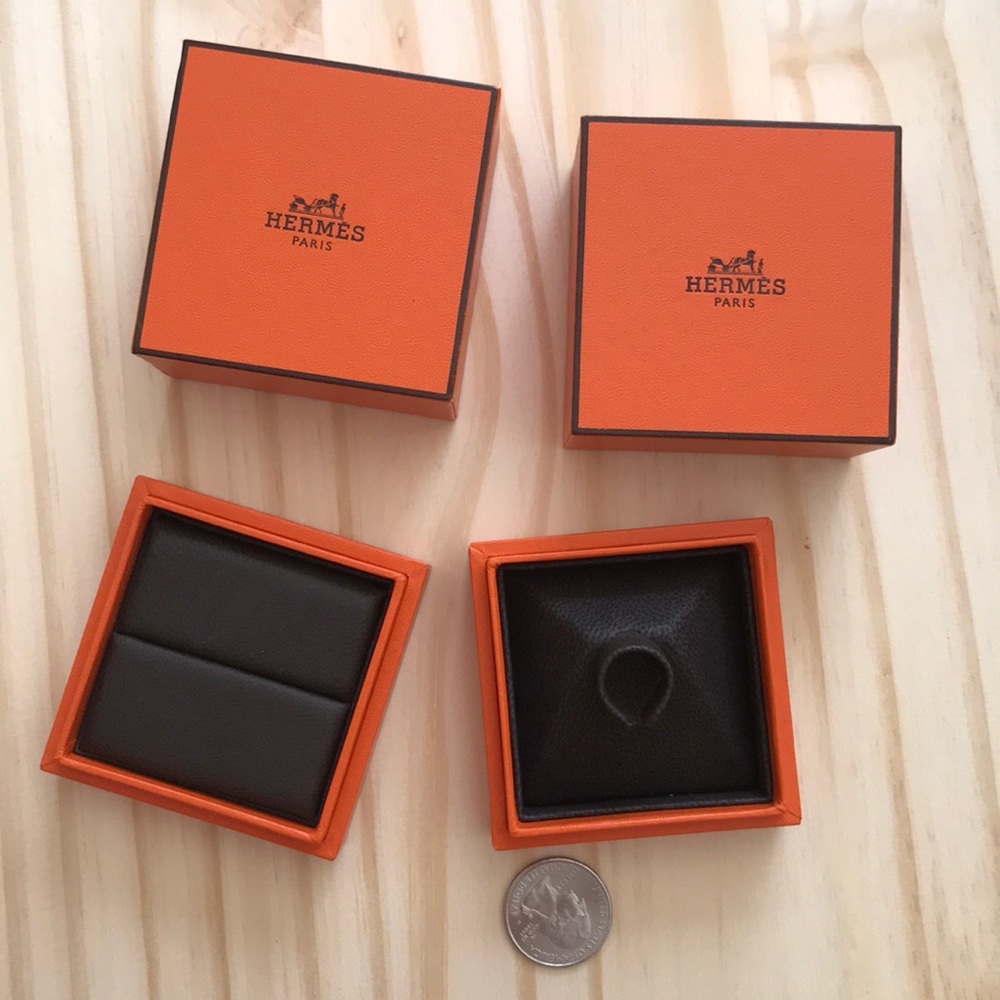 Hermès jewelry box. Two boxes